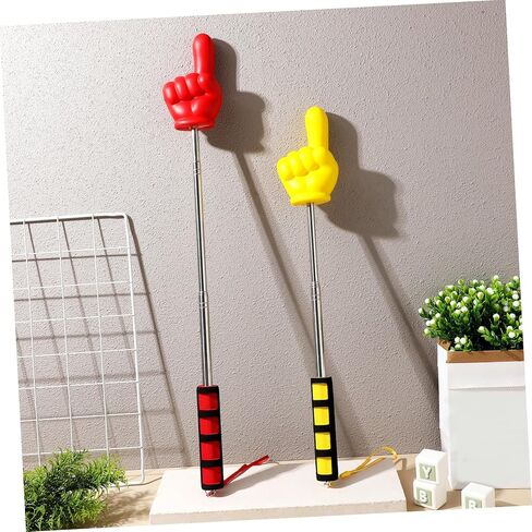 Angoily Finger Pointer Stick, 2PCS Teacher Telescoping Hand Pointer Stick with Soft Handles, Extendable Telescoping for Presentations Meetings, Multi-Color, Teaching Supplies in Saudi Arabia