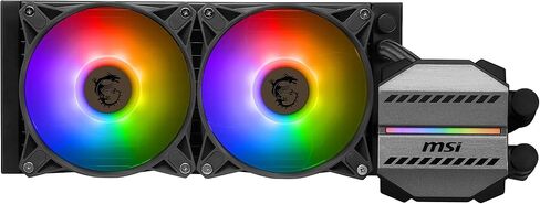 MSI MAG CORELIQUID M240 AIO CPU Liquid Cooler - 12 Way Split-Flow Water Cooling, Evaporation-Proof Tubing, It Supports mainsteam Socket Like AM5 and 1700 in Saudi Arabia