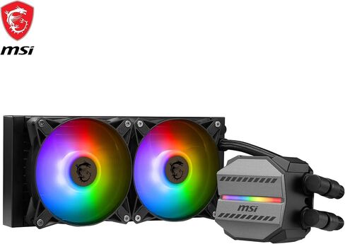MSI MAG CORELIQUID M240 AIO CPU Liquid Cooler - 12 Way Split-Flow Water Cooling, Evaporation-Proof Tubing, It Supports mainsteam Socket Like AM5 and 1700 in Saudi Arabia