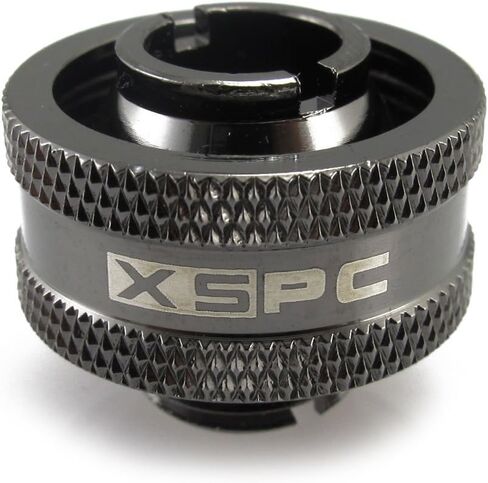 XSPC G1/4 "إلى 1/2" معرف ، 3/4 "OD Compression Fitting V2 للأنابيب الناعمة ، الكروم الأسود ، 8 عبوات in Kuwait