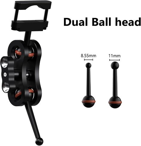 for Garmin Dash Cam Mount,Compatible with Garmin Mini/Mini 2/Mini 3/45/46/47/55/56/57/65W/66W/67W/Tandem/ X110/X210/X310 etc Dash Cam,Aluminum Rearview Mirror Bracket Kit (8.55mm Ball Heads) in Kuwait