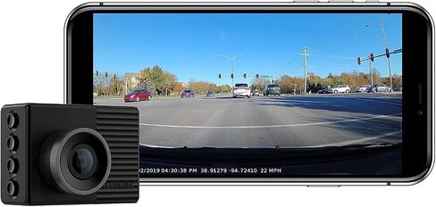Garmin Dash Cam 46, Wide 140-Degree Field of View in 1080P HD, 2" LCD Screen and Voice Control, Very Compact with Automatic Incident Detection and Recording (Renewed) in Saudi Arabia