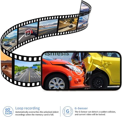 4K Dash Cam for 2024 2025 Toyota Grand Highlander XLE Limited Platinum (AS10) ، Look OEM ، WiFi والتطبيق المدمج ، تسجيل حلقة ، مستشعر G ، التوصيل والتشغيل ، بطاقة 64 جيجابايت in Kuwait