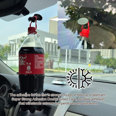 10Pcs Heavy Duty Dash Cam Sticky Pads and Windshield Electrostatic Film,Heat Resistant Double Sided Sticky Tape for GPS Holder,Dashboard Phone Mount Stronger Bond,Customizable,No Residue,Easy Install in Saudi Arabia