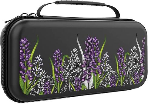حالة مفتاح Lavender مصنوعة لـ Nintendo OLED BAG PRISPLE FLOURS CARDER POUCH لمحول OLED Accessories WC22 in Saudi Arabia