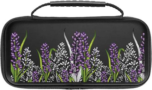 حالة مفتاح Lavender مصنوعة لـ Nintendo OLED BAG PRISPLE FLOURS CARDER POUCH لمحول OLED Accessories WC22 in Saudi Arabia