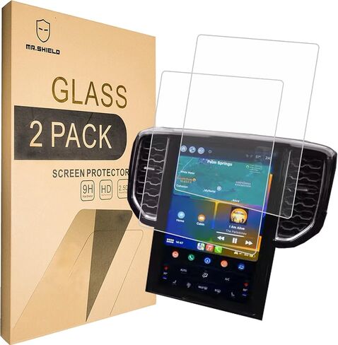Mr.Shield Screen Protector compatible with Ford Ranger Lariat/Raptor 12.4 Inch Navigation Infotainment Touchscreen (2024/2025) [Tempered Glass] [2-PACK] [Japan Glass with 9H Hardness] in Saudi Arabia