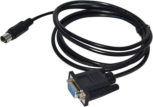 DB9 D-SUB 9PIN to DIN 8P MD8 MD2-FX2N FX Series PLC MD2-FX-CAB0 Cable to MD204L V4 V5 V6 MD306L OP320(5M) in Saudi Arabia