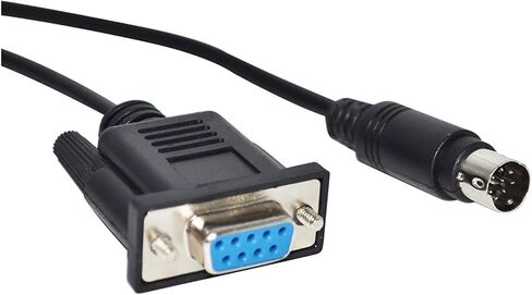 DB9 D-SUB 9PIN to DIN 8P MD8 MD2-FX2N FX Series PLC MD2-FX-CAB0 Cable to MD204L V4 V5 V6 MD306L OP320(5M) in Saudi Arabia