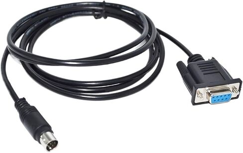 RS232 DB9 9P D-SUB9PIN Female to DIN 8P MD8P MINIDIN8P Male Adapter Converter PLC Programming Cable(3m) in Saudi Arabia