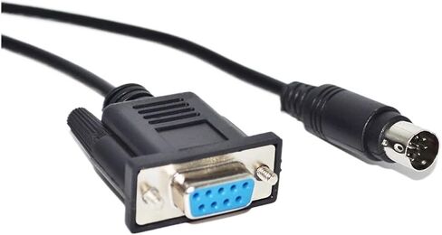 RS232 DB9 9P D-SUB9PIN Female to DIN 8P MD8P MINIDIN8P Male Adapter Converter PLC Programming Cable(3m) in Saudi Arabia