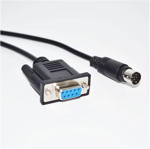 RS232 DB9 9P D-SUB9PIN Female to DIN 8P MD8P MINIDIN8P Male Adapter Converter PLC Programming Cable(1.8M) in Saudi Arabia