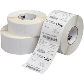Zebra Technologies 10010031, Consumables, Z-Perform 2000D Paper Label, Direct Thermal, 4" x 2", 1" Core, 5" OD, 1240 Labels Per Roll, Perforated, 6 Rolls Per Case, Priced Per Case, 14" Width in Kuwait
