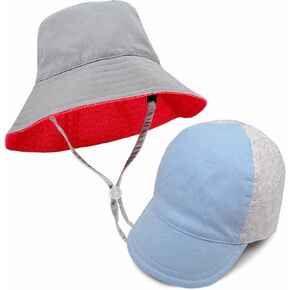 Keepersheep Baby Reversible Baseball Cap Infant Sun Hat, Shell Embroidery Cotton in Saudi Arabia