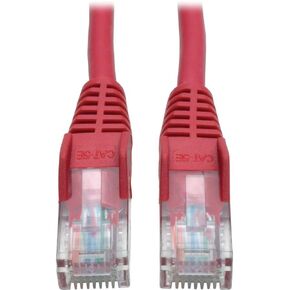 Tripp Lite by Eaton N001-006-RD Cat5e 6ft Gigabit 350MHz Snagless RJ45 Ethernet Patch Cable ، UTP 26AWG LAN SLOT ، حزمة العناية السحابية المؤهلة مسبقًا (50 حزمة) in Kuwait