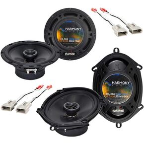 حزمة Audio Audio المتوافقة مع 1987-1996 Ford Bronco (الحجم الكامل) HA-R65 6.5 "HA-R68 5X7 6X8 PACTORY PACKER PATCILER مع HA-725512 تسخير بديل in Kuwait