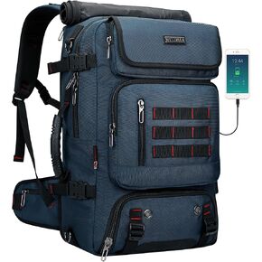 WITZMAN Carry on Travel Backpack for Men Women Airline Approved Convertible Nylon Duffle Backpack Luggage Bag (B682 blue) in Saudi Arabia
