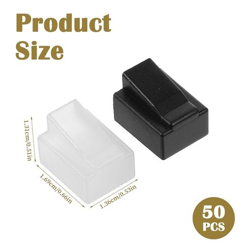 50 Pack RJ45 Connectors Dust Cover Protector, Ethernet Cable Plug Covers for RJ45 Pass Through Connector Network Cat5e Cat6 Cat7 Internet LAN Patch Cord Printer in Kuwait