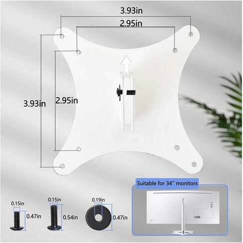 شاشة منحنية BN96-41711C جدار جبل محولات VESA BRACKET ， متوافقة مع Samsung ， C34F791WQ C34J791WT 34 "CJ79 CF791 (جدار أبيض مثبت) in Kuwait