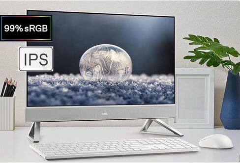 Dell-All in One Desktop-Computer Touchscreen-24 inch FHD IPS Display -Intel Core 7 150U Beat i7-1355U- 32GB RAM -1TB SSD -Windows 11 Office 365 One Year -Wired Keyboard Mouse Set -Home Business in Kuwait