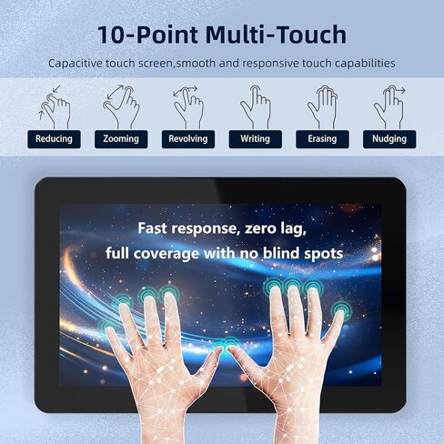 27 Inch Industrial Panel PC,All-in-One Embedded Fanless Touchscreen Computer IP65 Capacitive Touch，for Kiosks,Factory Automation Real-time Monitoring (Celeron J6412-16G+256G, 27 inch) in Saudi Arabia