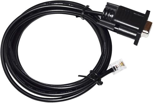 RS232 DB9 F TO RJ11 RJ12 6P4C كابل الاتصال التسلسلي لـ DM432C DM442 DM556 DM856 3DM683 AM882 CL57 DM1182 DM2282 (5M) in Saudi Arabia