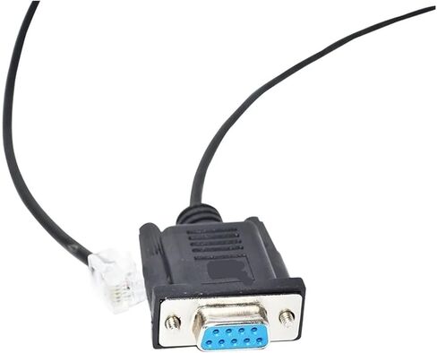 RS232 DB9 F TO RJ11 RJ12 6P4C كابل الاتصال التسلسلي لـ DM432C DM442 DM556 DM856 3DM683 AM882 CL57 DM1182 DM2282 (5M) in Saudi Arabia