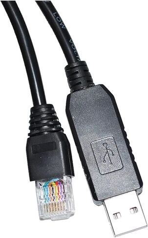 f & t> d*i ft232rl Chip USB إلى RJ45 8P8C CAT5 محول RS232 كابل وحدة التحكم التسلسلية لجهاز حماية التبديل BDCOM إلى الكمبيوتر الشخصي (1.8 م) in Saudi Arabia
