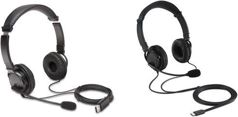 Kensington USB Hi-Fi Headphones with Microphone (K97601WW), Black Hi-Fi USB-C Headphones with Mic (K97457WW), Black in Saudi Arabia