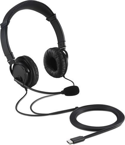 Kensington USB Hi-Fi Headphones with Microphone (K97601WW), Black Hi-Fi USB-C Headphones with Mic (K97457WW), Black in Saudi Arabia