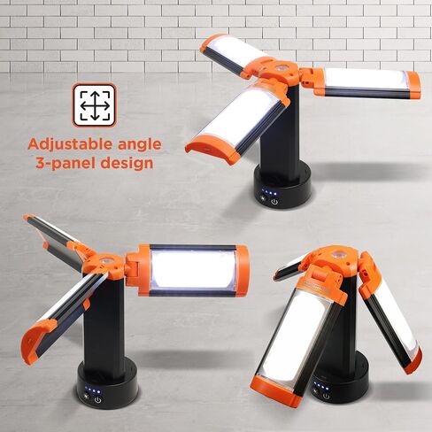 ضوء أسود+ديكر الأداة المساعدة ، 2000 Lumens قابلة لشحن 3 اللوحة LED ضوء عمل مع بنك بطارية 6000 مللي أمبير في الساعة ، و 3 ألوان فاتحة ، 4 أوضاع SOS ، قابلة للذات ، مقاومة للمياه ، مقاومة للماء ، مغناطيسي ومغناطيسي وخطاف in Saudi Arabia