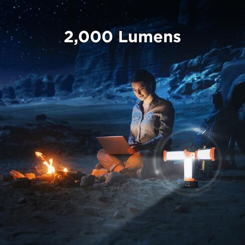 ضوء أسود+ديكر الأداة المساعدة ، 2000 Lumens قابلة لشحن 3 اللوحة LED ضوء عمل مع بنك بطارية 6000 مللي أمبير في الساعة ، و 3 ألوان فاتحة ، 4 أوضاع SOS ، قابلة للذات ، مقاومة للمياه ، مقاومة للماء ، مغناطيسي ومغناطيسي وخطاف in Saudi Arabia