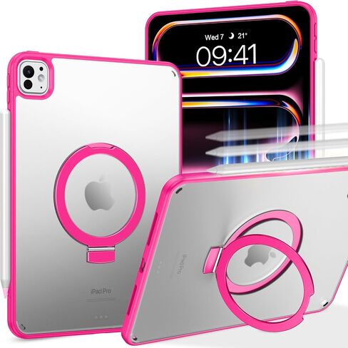 BENTOBEN for iPad Pro 11-Inch Case M4 2024 (5th Generation) with Stand, Translucent Matte iPad Pro Case, Slim Protective Shockproof Anti-Yellowing with 120°Ajustable Kickstand Tablet Cover, Black in Saudi Arabia