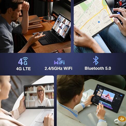 Doogee T40 Pro 12 Inch Android 14 Tablet ، 2.4K ألعاب الكمبيوتر اللوحي مع Helio G99،20GB RAM+512GB ROM (2TB TF) ، 7.6 مم أقراص رفيعة ، 10800 مللي أمبير في الساعة ، SIM 4G ، 2.4G و 5G WIFI/FACE UNLOCK/BT5.0/GPS/OTG in Saudi Arabia
