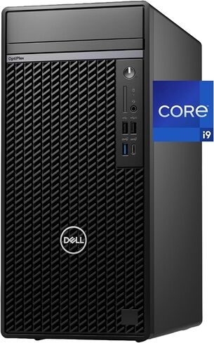 Dell Optiplex Tower Plus و Intel Core I9-14900K و 64GB RAM و 2 TB NVME SSD و USB-C و HDMI و DisplayPort ، مدمج في WiFi و Bluetooth و Windows 11 مع COPILOT AI و Black Desktop PC in Kuwait