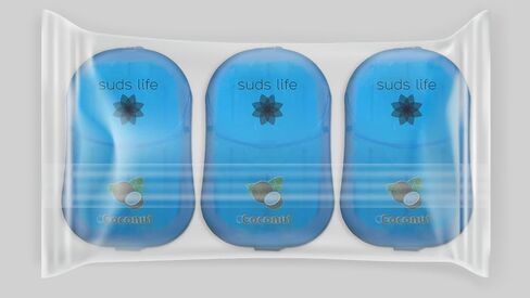 Sudslife Paper Soap Sheets (150 ورقة) حزمة من 3 (حزمة من 3 ، جوز الهند) in Kuwait