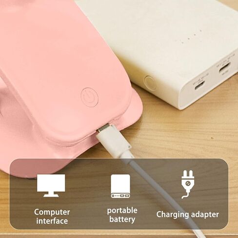 مقطع على مروحة المكتب 3 سرعات إعادة شحن باورد باورد USB مروحة الطفل مروحة صغيرة مقطع ، تدفق الهواء القوي ، دوران قابل للتعديل لأمراض مكتب غرفة نوم (أصفر) in Kuwait