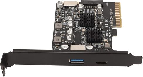 PCIe Type C Card 10Gbps High Plated Pin Front Type E PCIe USB3 2 Expansion Card for Desktop Computer PCIe Type C CardPCIE USB3 2 Expansion CardPCIE to USB3 2 GEN2 in Saudi Arabia