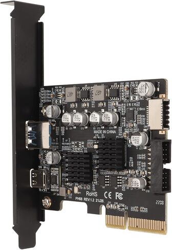 PCIe Type C Card 10Gbps High Plated Pin Front Type E PCIe USB3 2 Expansion Card for Desktop Computer PCIe Type C CardPCIE USB3 2 Expansion CardPCIE to USB3 2 GEN2 in Saudi Arabia