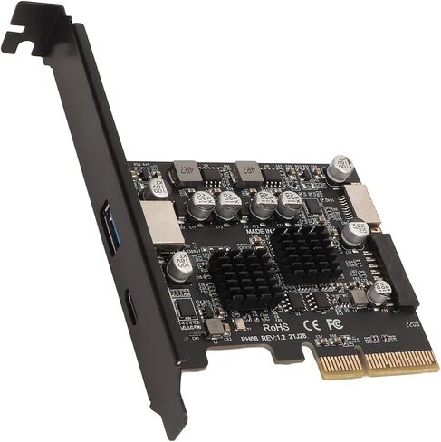 PCIe Type C Card 10Gbps High Plated Pin Front Type E PCIe USB3 2 Expansion Card for Desktop Computer PCIe Type C CardPCIE USB3 2 Expansion CardPCIE to USB3 2 GEN2 in Saudi Arabia
