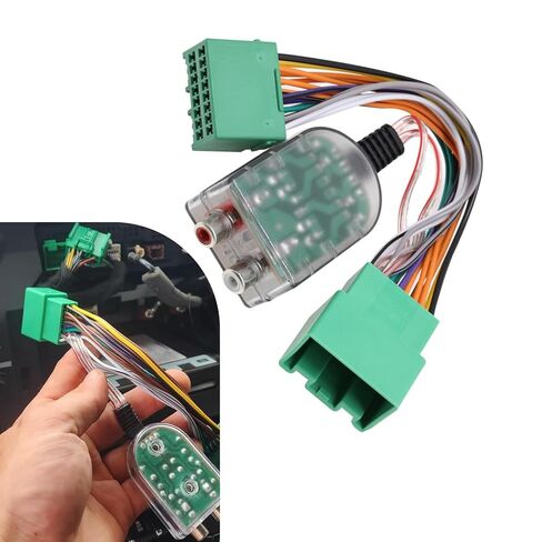 1 PC Add A Subwoofer Amplifier Wire Harness, RCA Converter Adapter, High/Low Signal Car Audio Converter for GM Chevy Camaro Colorado Silverado GMC Canyon Sierra 1500 2500/3500HD in Kuwait