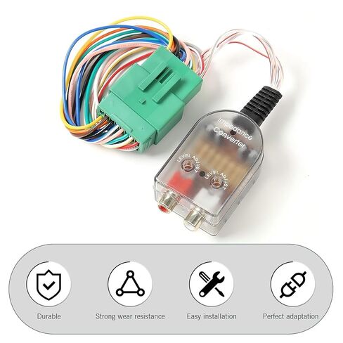 1 PC Add A Subwoofer Amplifier Wire Harness, RCA Converter Adapter, High/Low Signal Car Audio Converter for GM Chevy Camaro Colorado Silverado GMC Canyon Sierra 1500 2500/3500HD in Kuwait