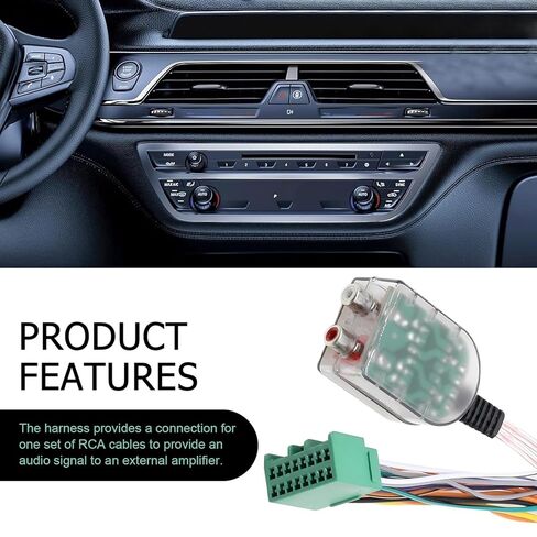 1 PC Add A Subwoofer Amplifier Wire Harness, RCA Converter Adapter, High/Low Signal Car Audio Converter for GM Chevy Camaro Colorado Silverado GMC Canyon Sierra 1500 2500/3500HD in Kuwait