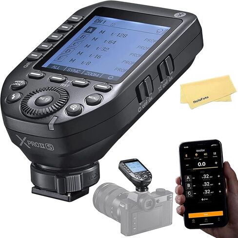 GODOX XProII-N TTL Wireless Flash Trigger for Nikon Cameras,2.4G 1/8000s HSS,Built-in Bluetooth for Smartphone APP Control,TTL Convert-Manual TCM Function,Quick Release Lock Hotshoe,Large LCD Screen in Saudi Arabia
