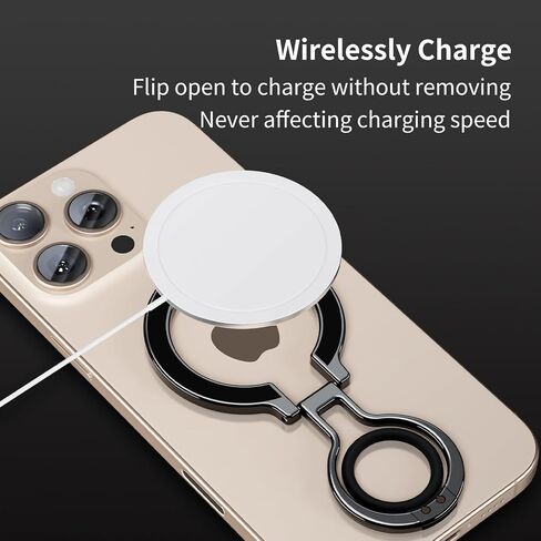 ترقية حامل قبضة الهاتف المغناطيسي Kickstand ، متوافق مع إكسسوارات Magsafe حلقة قابلة للإزالة ، لأجهزة iPhone 16،15،14،13 12 Pro/Max/Plus/Mini ، Samsung ، (Swyvery) in Saudi Arabia