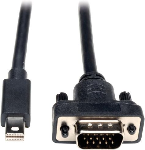 Tripp Lite P586-006-VGA-V2 6ft Mini DisplayPort 1.2 إلى محول الكابل النشط VGA ، DP إلى HD15 من الذكور/الذكور ، 1080p 1920x1200 ، EMI/RF Guard ، Cloud Care Pre-Configured حزمة مؤهلة (50 حزمة) in Saudi Arabia