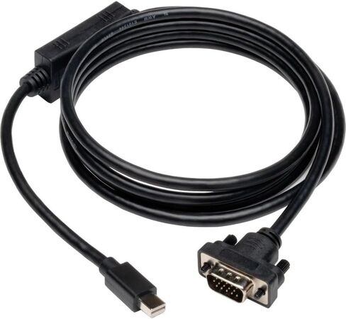 Tripp Lite P586-006-VGA-V2 6ft Mini DisplayPort 1.2 إلى محول الكابل النشط VGA ، DP إلى HD15 من الذكور/الذكور ، 1080p 1920x1200 ، EMI/RF Guard ، Cloud Care Pre-Configured حزمة مؤهلة (50 حزمة) in Saudi Arabia