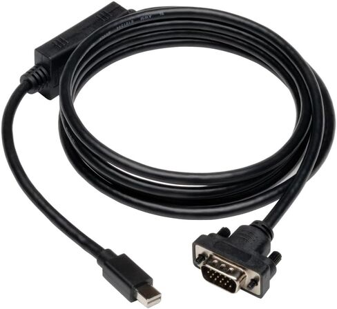 Tripp Lite P586-006-VGA-V2 6ft Mini DisplayPort 1.2 إلى محول الكابل النشط VGA ، DP إلى HD15 من الذكور/الذكور ، 1080p 1920x1200 ، EMI/RF Guard ، Cloud Care Pre-Configured حزمة مؤهلة (50 حزمة) in Saudi Arabia