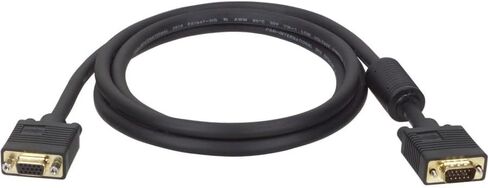 Tripp Lite by Eaton P500-015 15ft VGA Cable ، HD15 الذكور/الإناث ، مطلي بالذهب ، 2048x1536 ، التدريع EMI/RF ، تخفيف الإجهاد ، الحزمة السحابية ، الحزمة المسبقة قبل تكوينها (1 حزمة) in Saudi Arabia