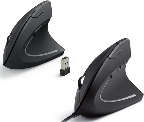 Anker 2.4g اللاسلكي الرأسي المريح الماوس البصري و Anker مريح USB الماوس السلكية السلكية in Saudi Arabia